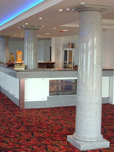 Pillars and Reception Desk