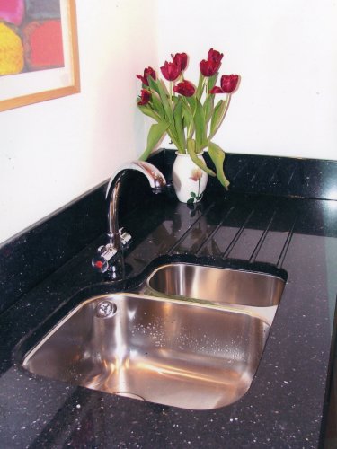 Worktop, Black Sink Cutout