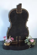 Granite Guitar headstone
